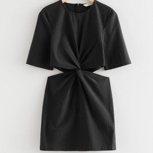 NWT | & Other Stories Cut-Out Waist Mini Dress